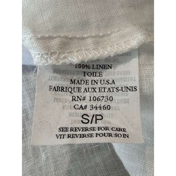 Vince 100% Linen Ruched Sleeveless Midi Dress Women’s S White Tie Waist Pockets - Picture 7 of 11